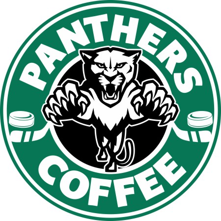 Florida Panthers Starbucks Coffee Logo vinyl decal